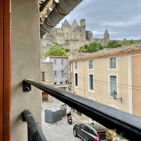 Le Donjon - Vue Cite Pied Cite Medievale Neuf Carcassonne Eksteriør billede