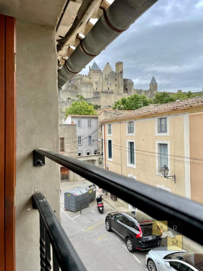 Le Donjon - Vue Cite Pied Cite Medievale Neuf Carcassonne Eksteriør billede